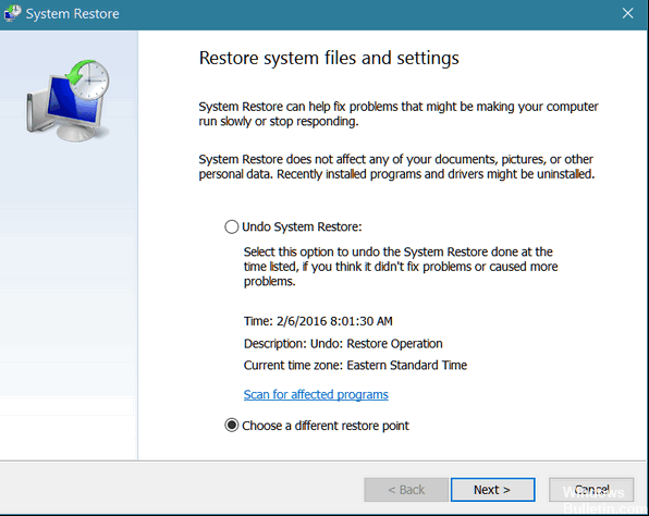 system restore1