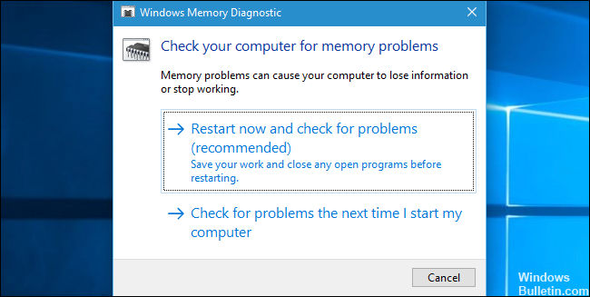 Windows Memory Diagnostics