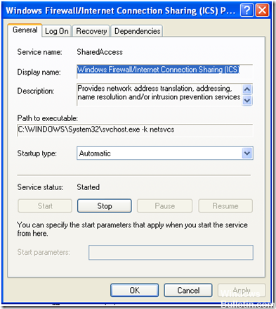 Start Firewall Manually