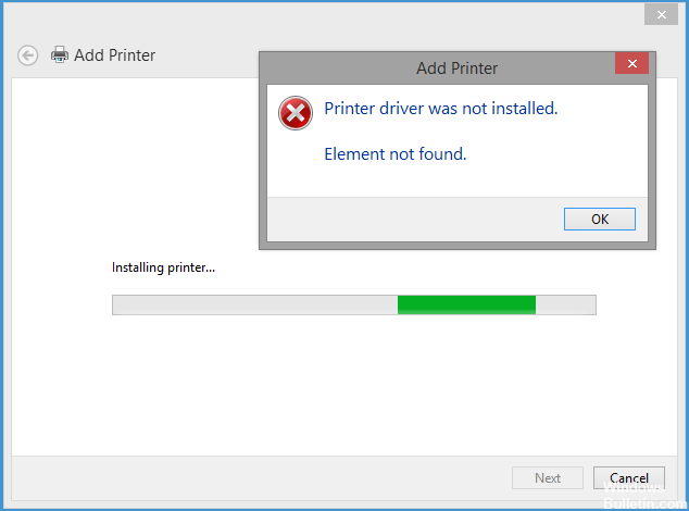 Reinstall the printer