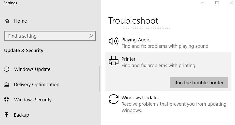 To resolve network printer error 0x00000bcb