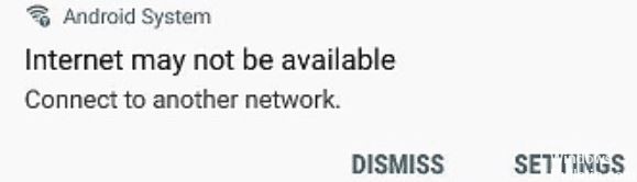 Solved: "Internet may not be available" Error in Android Devices